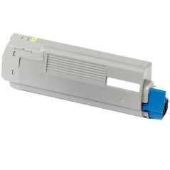 Toner compatible OKI Executive ES6410 jaune - Remplace 44315317