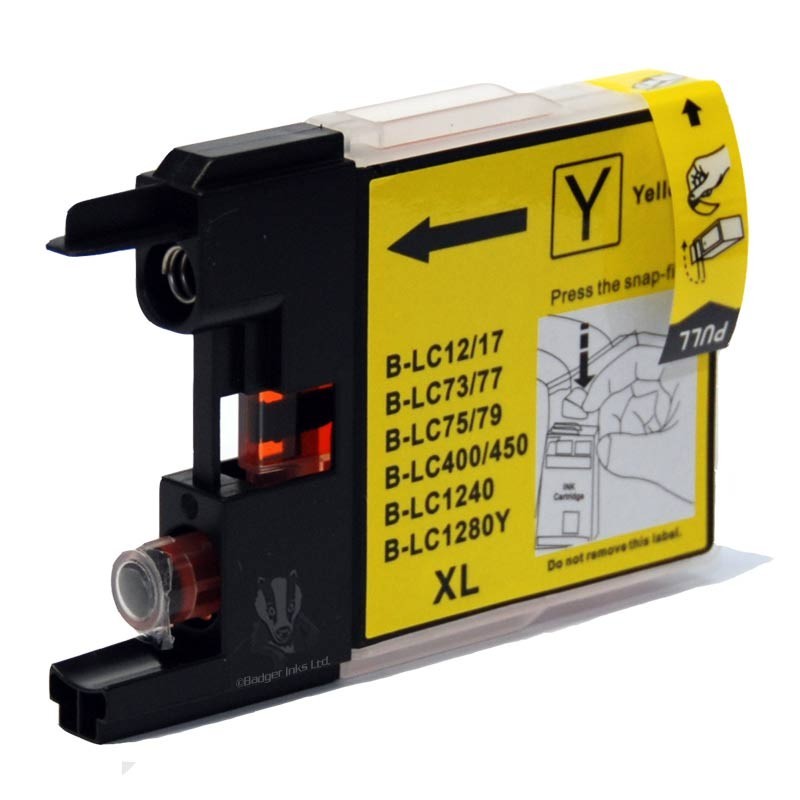 Cartouche compatible BROTHER LC-1280/LC-1240 jaune