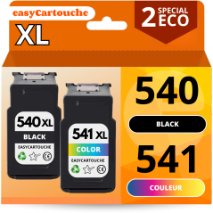 Pack 2 Cartouches Canon PG-540XL & CL-541XL | EasyCartouche