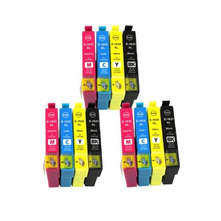 Pack 12 cartouches compatibles EPSON T16XL