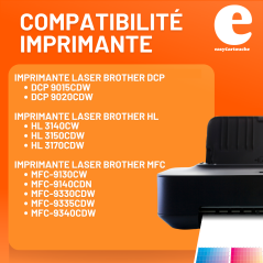 Pack 4 Toners Brother TN-241 & TN-245XL Compatibles | EasyCartouche