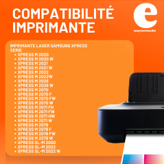 Pack de 2 toners compatibles SAMSUNG 111S noir