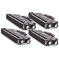 Pack de 4 toners compatibles BROTHER TN-2220 XL noir