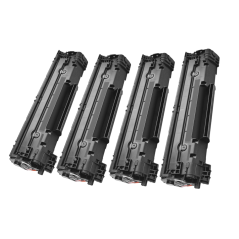 Pack de 4 Toners compatibles HP 85A noir