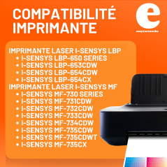 Pack 4 Toners compatibles CANON 046H