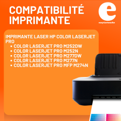 Toner compatible HP 201XL jaune