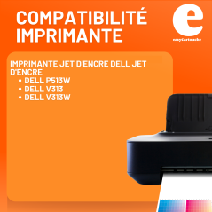 Cartouche compatible Dell Y499D/X740N/X738N couleur