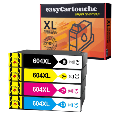 Pack 4 Cartouches Epson 604XL Compatibles | EasyCartouche