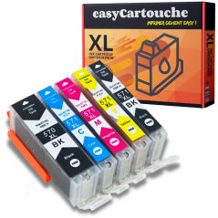 Pack 5 Cartouches Compatibles Canon PGI-570XL/CLI-571XL | Haute Qualit