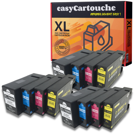 Pack 12 cartouches compatibles CANON PGI1500XL