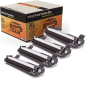 Pack de 4 toners compatibles BROTHER TN-1050 noir