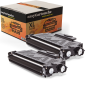 Pack de 2 Toners compatibles BROTHER TN-2320 noir