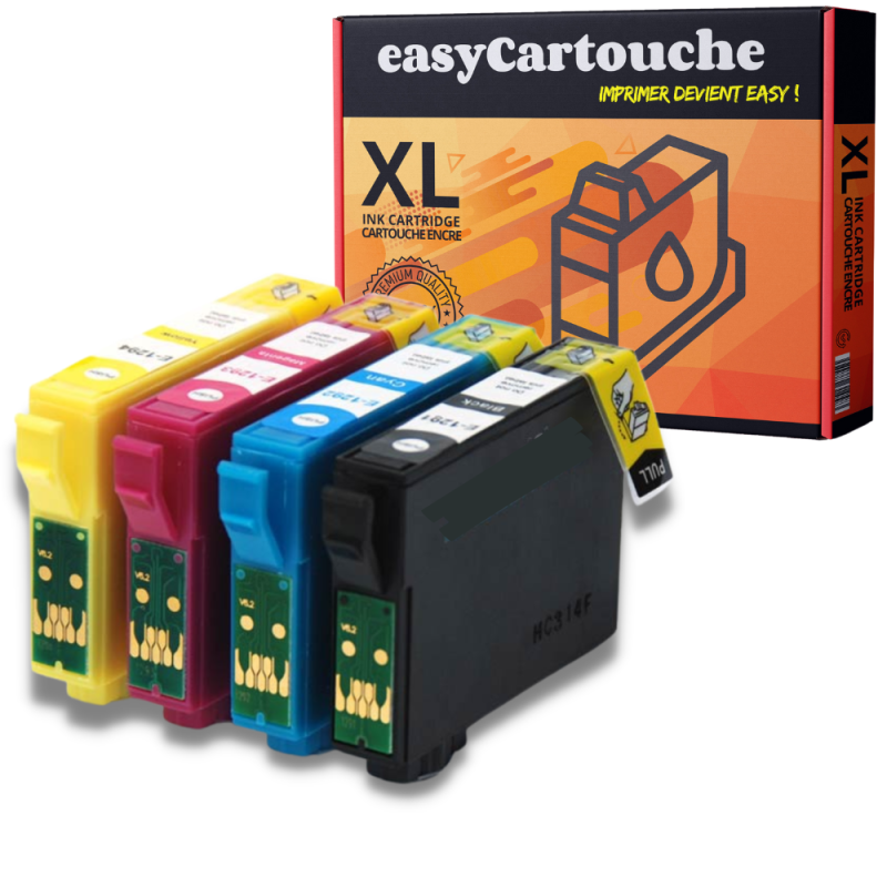 Pack 4 Cartouches compatibles EPSON T1285