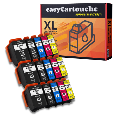 Pack 15 Cartouches Epson 202XL Compatibles | EasyCartouche