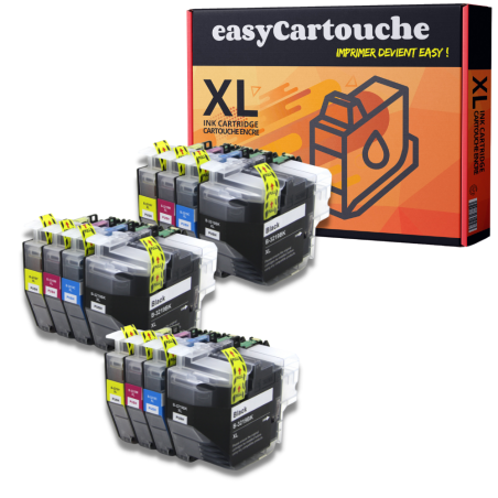 Pack 12 Cartouches Brother LC3219XL Compatibles | EasyCartouche