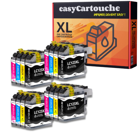 Pack 16 Cartouches Brother LC123 XL Compatibles | EasyCartouche