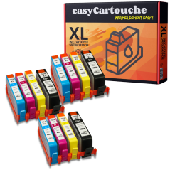 Pack 12 cartouches compatibles HP 364XL