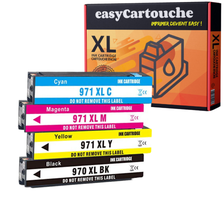 Pack 4 Cartouches compatibles HP 970/971XL