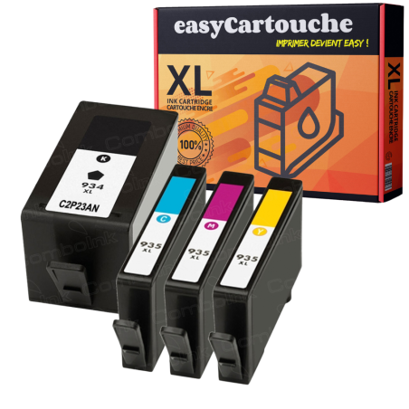 Pack 4 cartouches compatibles HP 934XL/935XL