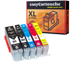 Pack 5 cartouches compatibles CANON PGI550/CLI551 XL