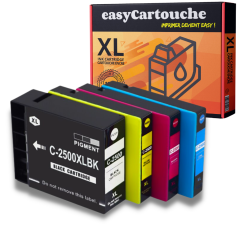 Pack 4 Cartouches compatibles CANON PGI-2500XL