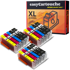 Pack 15 Cartouches Canon PGI-580 & CLI-581 XXL | EasyCartouche