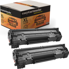 Pack de 2 Toners compatibles HP 36A noir