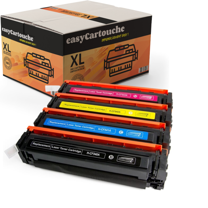 Pack de 4 Toners compatibles HP 203X