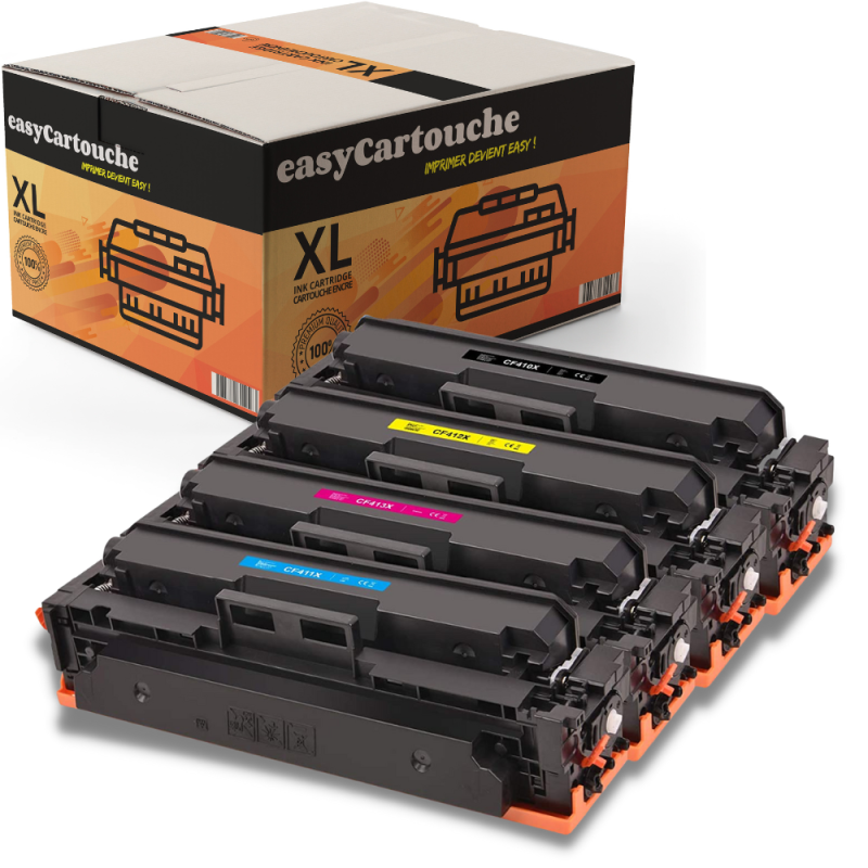 Pack de 4 Toners compatibles HP 410X