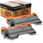 Pack de 2 toner compatibles BROTHER TN-2010 XL noir