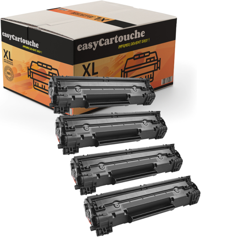 Pack de 4 Toners compatibles CANON 712 noir