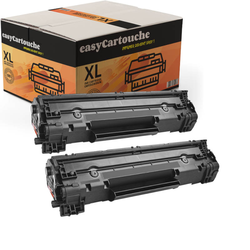 Pack de 2 Toners compatibles CANON 712 noir