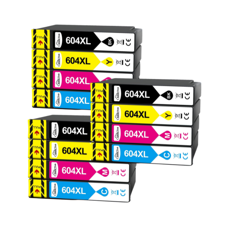 Pack compatible avec EPSON 604XL, 12 cartouches