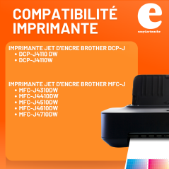 Cartouche compatible BROTHER LC125XL cyan