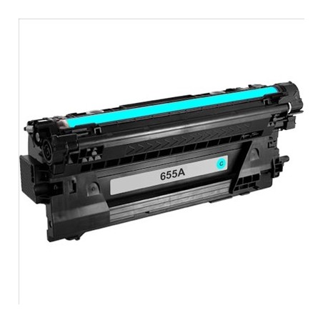 Toner compatible HP 655A cyan