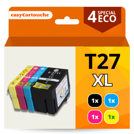 Pack 4 Cartouches compatibles EPSON T27XL