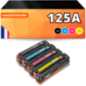 Pack de 4 toners compatible HP 125A (BK+C+M+Y)