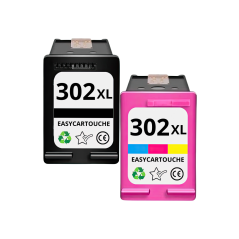 Pack 2 Cartouches HP 302XL Noir & Couleur | EasyCartouche