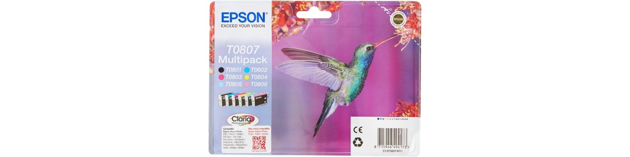 Cartouches d'encre compatibles Epson T080 Colibri | EasyCartouche