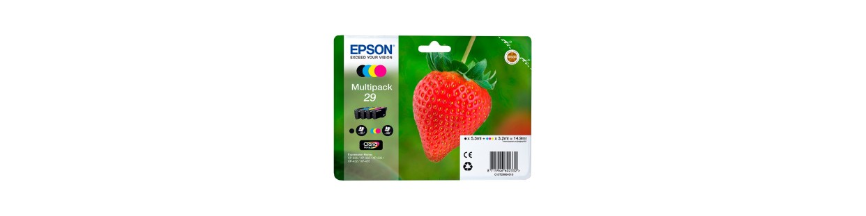 Cartouches d'encre compatibles EPSON T29 - Fraise | EasyCartouche