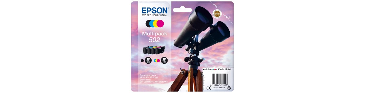 Cartouches d'encre compatibles EPSON 502 - Jumelles | EasyCartouche