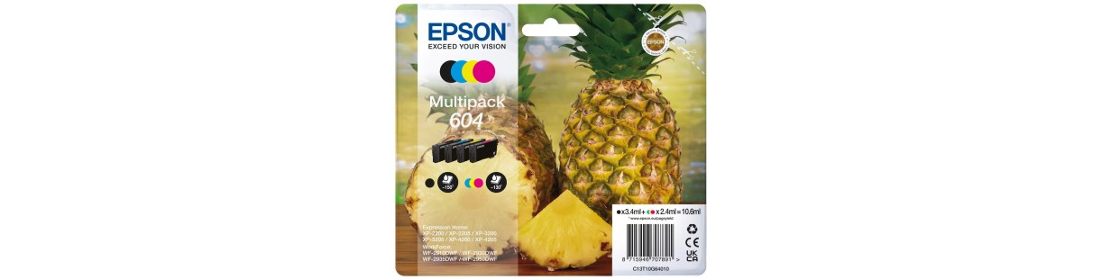 Cartouches d'encre compatibles EPSON 604 - Ananas | EasyCartouche