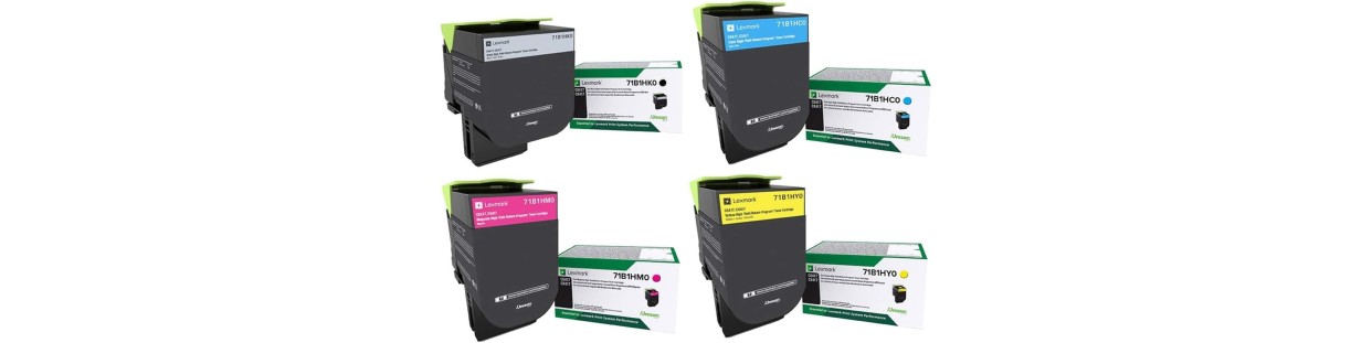 Cartouches toner compatibles Lexmark CS417 / CS517 | EasyCartouche