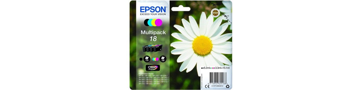 Cartouches d'encre compatibles EPSON 18 - Paquerette | EasyCartouche