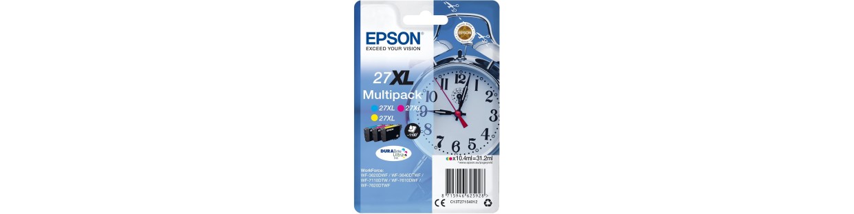 Cartouches d'encre compatibles EPSON 27 - Horloge | EasyCartouche