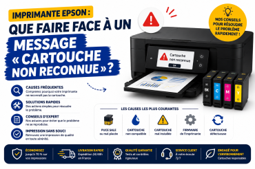 Imprimante Epson : Que faire face au message « cartouche non reconnue » ?