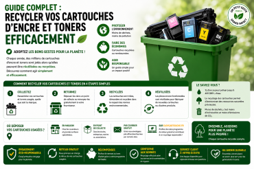 Guide complet : Recycler vos cartouches d’encre et toners efficacement