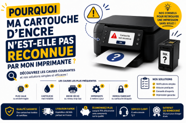 Pourquoi ma cartouche d’encre n’est-elle pas reconnue par mon imprimante ?